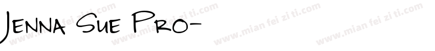 Jenna Sue Pro字体转换